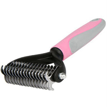 Double-Sided Pet Grooming Brush: Deshedding and Dematting Tool for Dogs & Cats